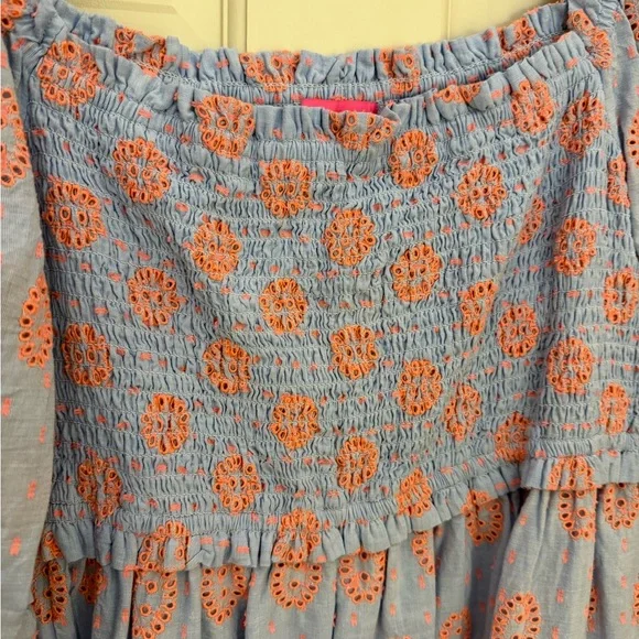 Lilly Pulitzer Blue and Pink Floral Dress - Picture 2 of 4